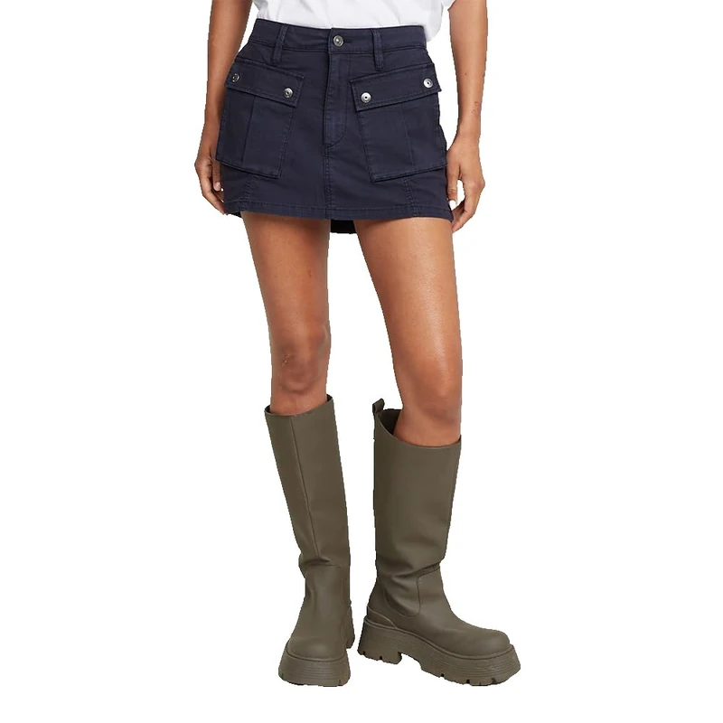 G-Star Women's Mini Cargo Skirt , Blue (osaka blue gd D25998-D920-H193), 27