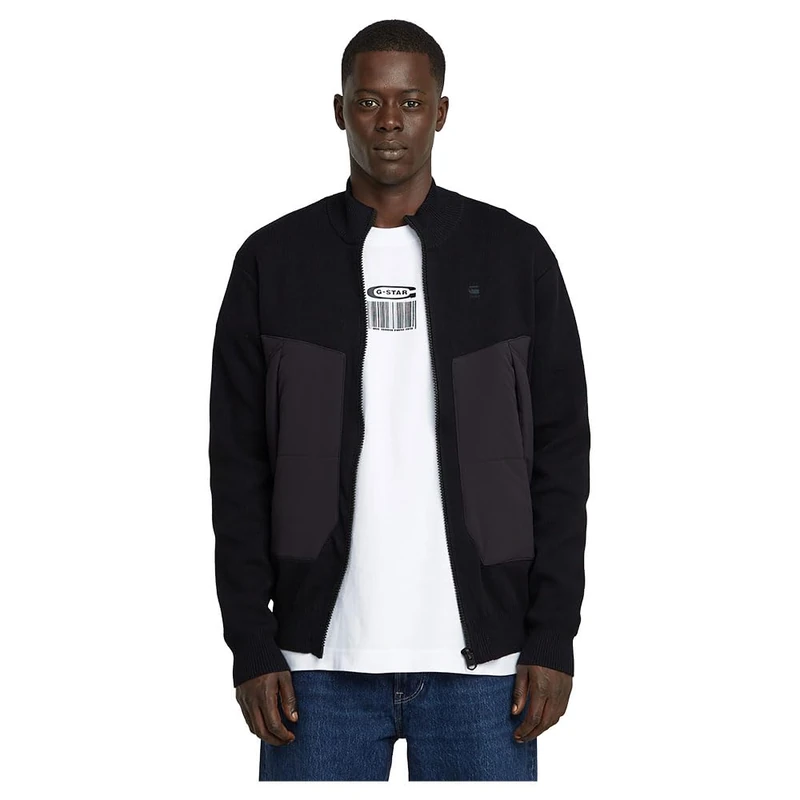 G-Star Men's Alfresco Knitted Sweater, Black (dk black D25957-C868-6484), M - Image 1