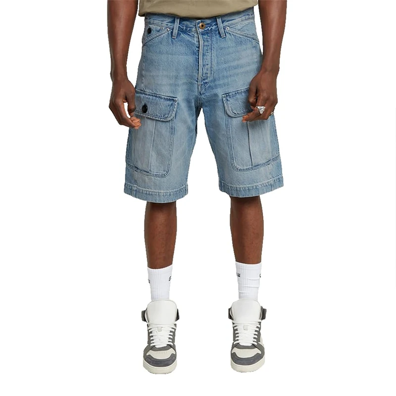 G-Star Men's Bend 3D Cargo Shorts, Blue (vintage mine dust D26528-D788-H119), 31 - Image 1