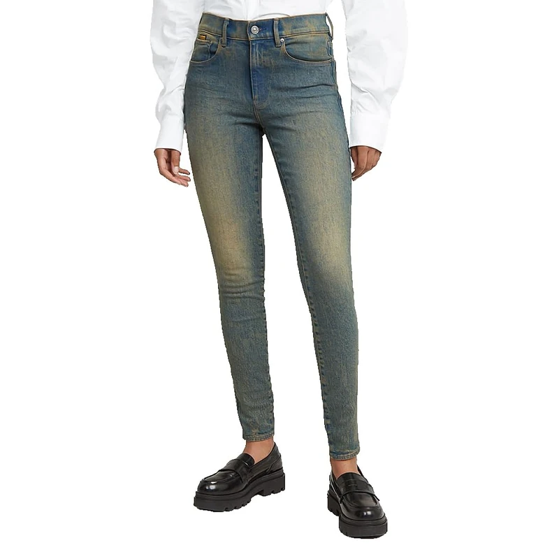 G-Star Women's 3301 Skinny Jeans, Blue (antique faded mountain side D05175-D634-H106), 33W / 30L