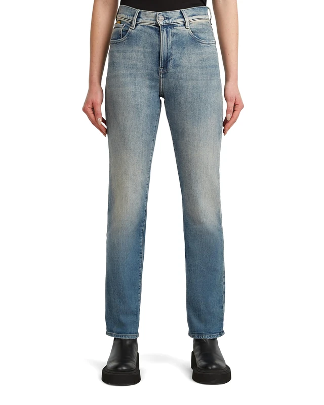 G-Star Women's Viktoria High Straight Jeans, Blue (antique faded steel blue D23959-D938-H080), 27W / 30L