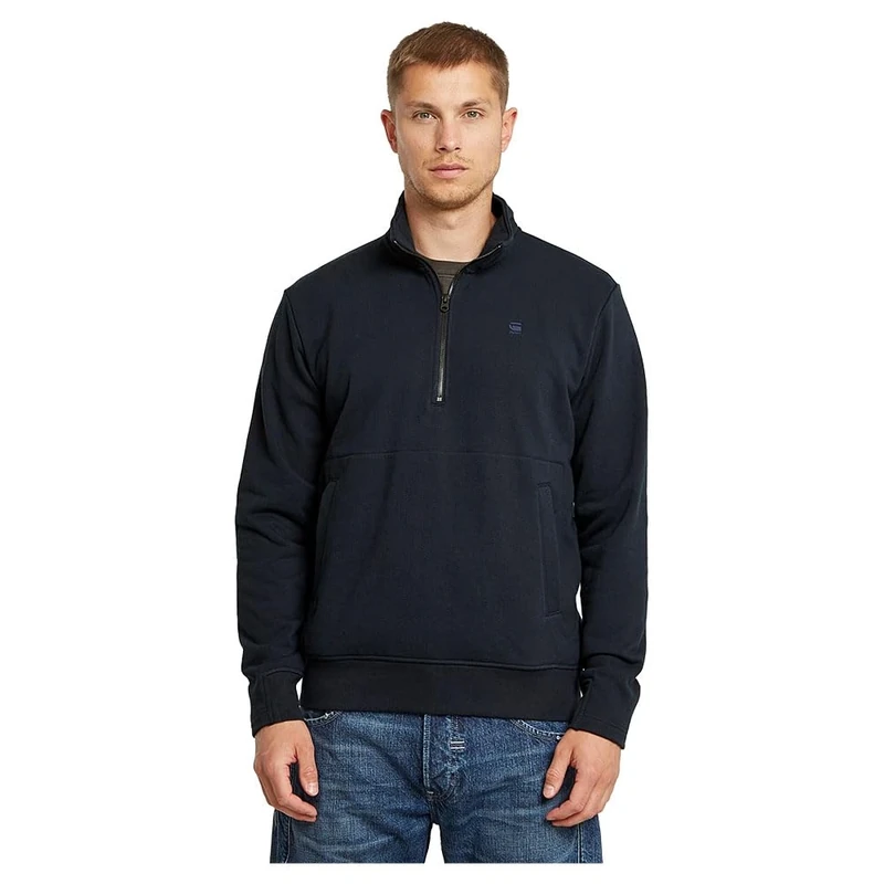 G-Star Men's Nifous Half Zip Sweater, Blue (salute D26305-D566-C742), XS