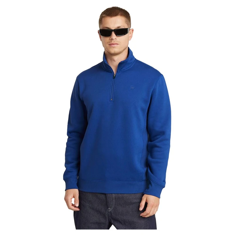 G-Star Men's Premium Core Half Zip Sweater, Blue (pilot D26459-C235-1235), XL