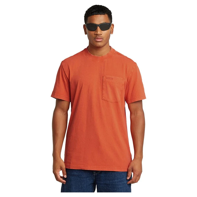 G-Star Men's Washed Pocket T-Shirt, Red (lt antic red marte D25963-C756-H216), M