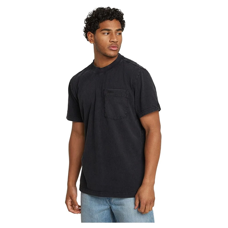 G-Star Men's Washed Pocket T-Shirt, Black (dk black marte D25963-C756-H254), XS