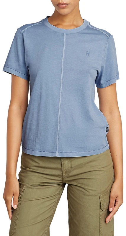 G-Star Women's Overdyed Front Seam Top, Purple (amann gd D24499-B059-H324), XS