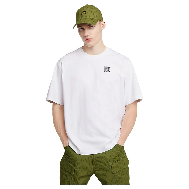 G-Star Men's QR Mini Maxi Boxy T-Shirt, White (white D25975-C784-110), XXL
