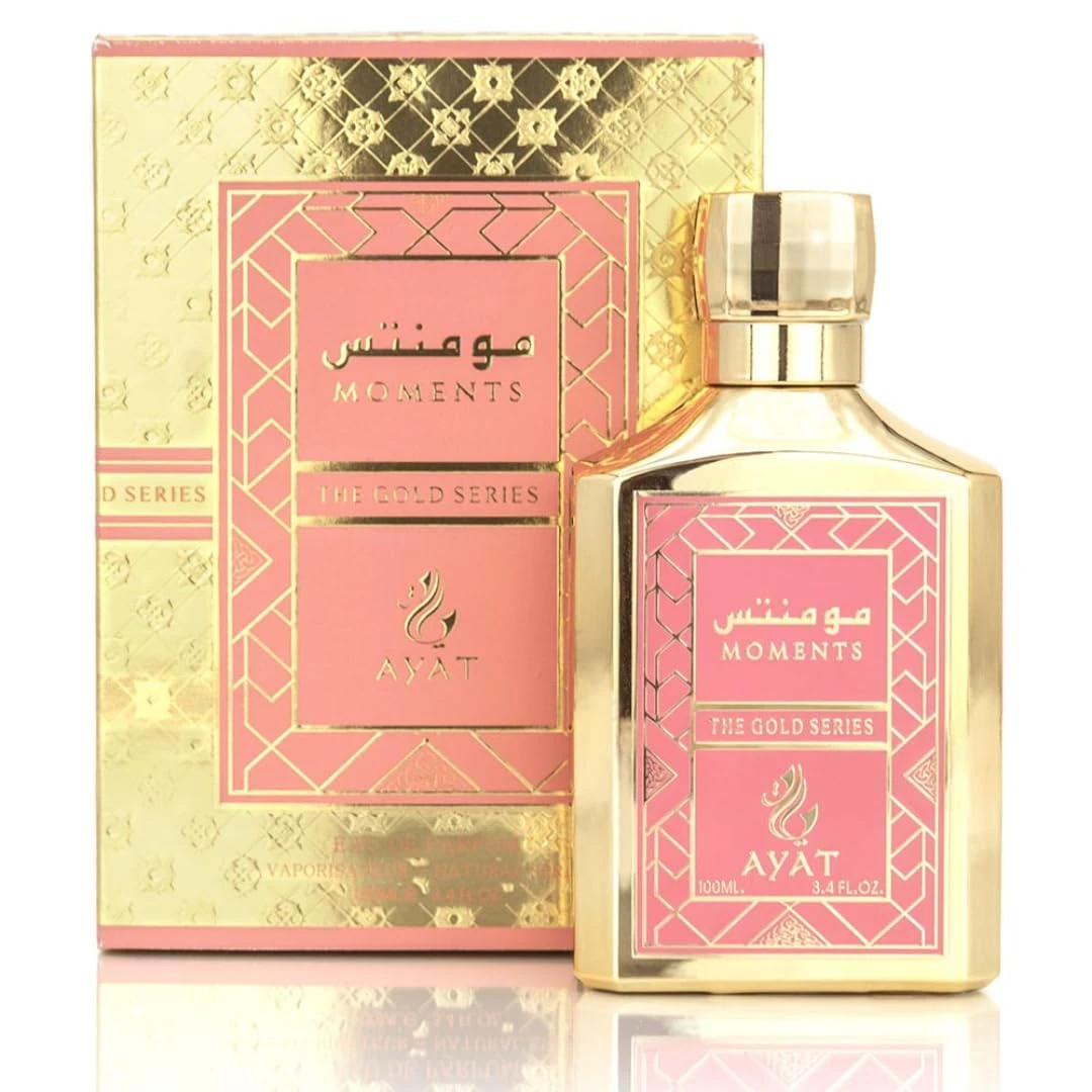 Ayat Perfumes Moments - Luxurious Arabian Perfume for Women | Tuberose Jasmine Vanilla Notes | Crafted in Dubai | 100ml Eau de Parfum | Long Lasting Oriental Floral Scent | Premium Fragrance