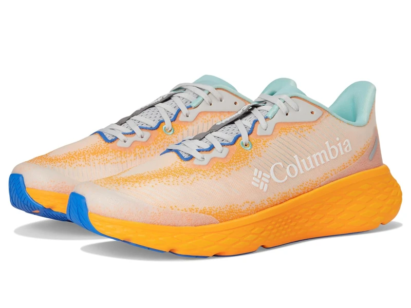 Columbia Men's Konos Featherweight Hiking Shoe, Mango/Stormy Blue, 9