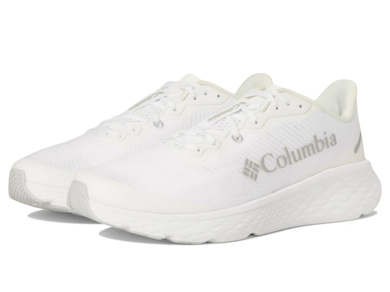 Columbia Men's Konos Featherweight Running Shoe, White/Grey Ice, 9 Wide