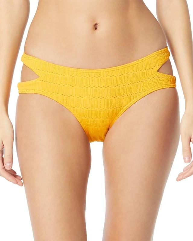 Vince Camuto Womens Cut Out Bikini Bottom, L, Orange