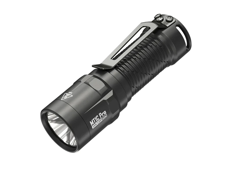 Nitecore MT1C PRO - 1000 lumens, NL1816R Li-ion Battery or 1 x CR123A, 360 metres, 2 Light Levels, Black