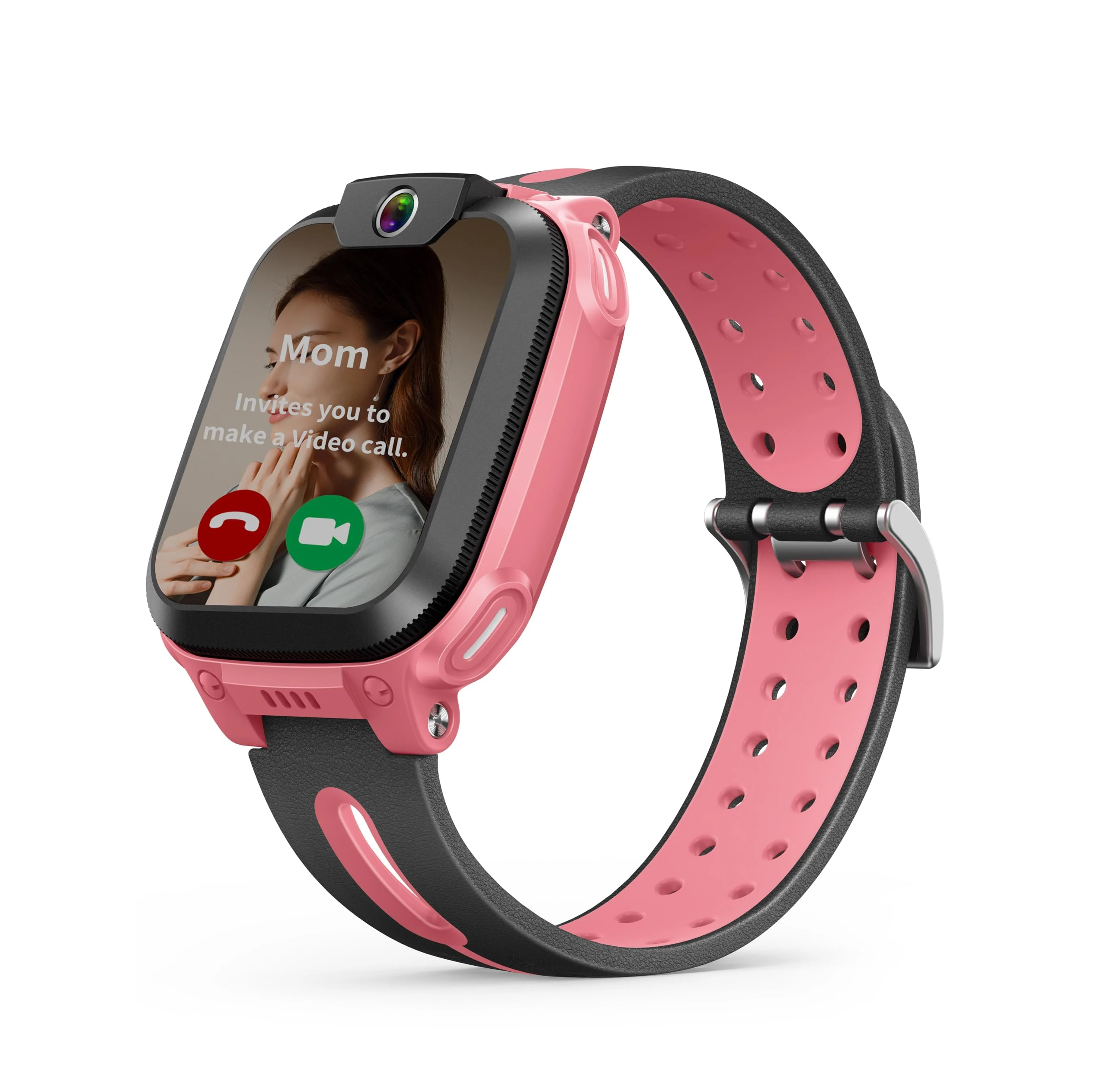 imoo Z1 Smart Watch for Kids,740mAh Long Battery Life Real-Time HD Video Call Watch,GPS Location Real-Time Positioning,IPX8 Water-Resistance, Kids Smart Watch (Pink)