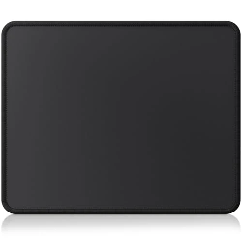 cimetech Mouse Pad, Premium-Textured Computer Mouse Mat, Improves Speed and Precision, Non-Slip Rubber Base, Superfine Fiber & Washable, Small Portable Slim Mousepad for Office and Gaming -Black