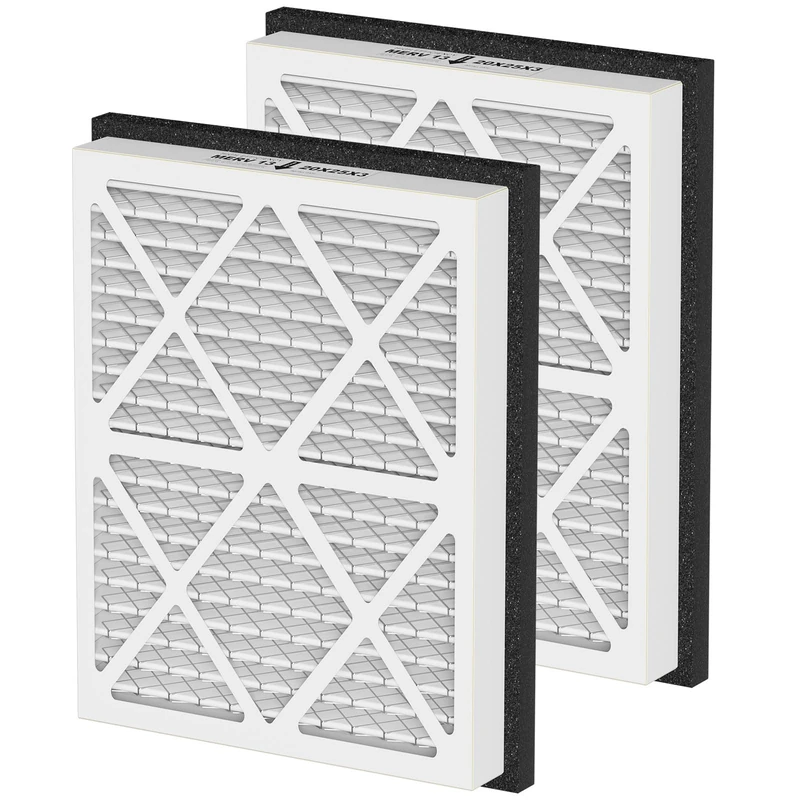 MERV 13 Pleated Air Filter, 20x25x3 Compatible with Zephyr VGF Series 20x25x3, Whole Home Return Air Grille Filter, MERV 13 Air Filter System