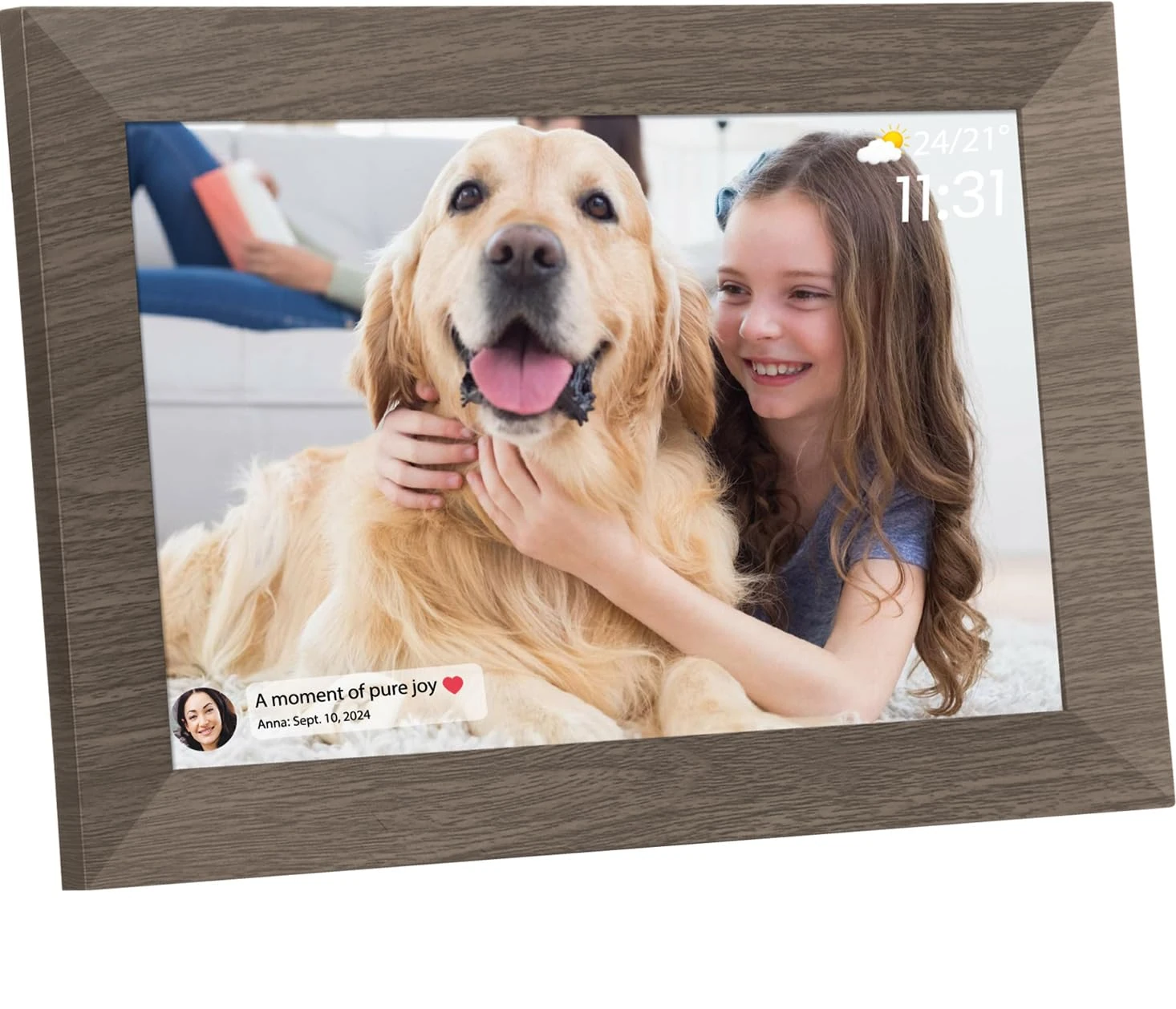 Ekasoco 10.1 Inch Digital Photo Frame - WiFi Digital Picture Frame Built-in 32GB Memory, 1280x800 IPS Touchscreen Digital Frame Easy Setup, Auto-Rotate, Share Photos & Videos Anywhere via Uhale