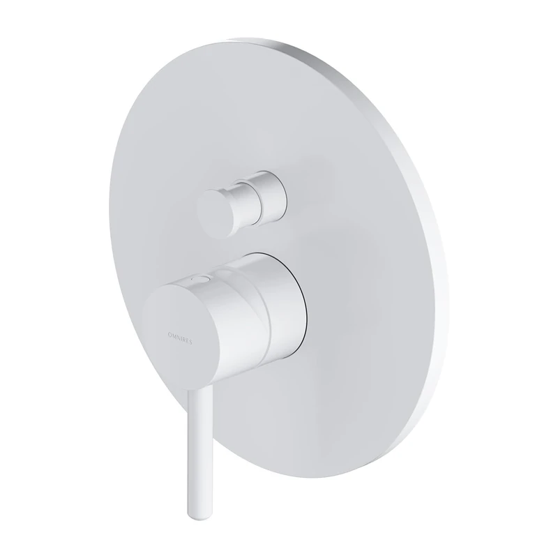Omnires Y1235WM Y-White Bathroom Shower and Bath tap which is Mount Under The Plaster Y matt-Y1235WM