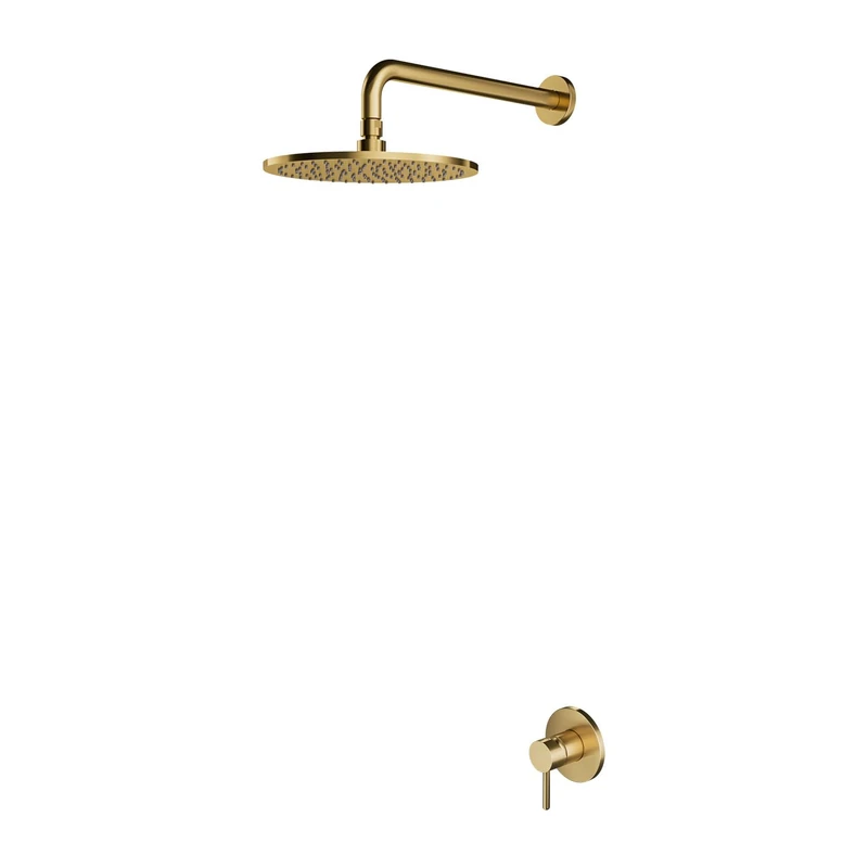 Omnires SYSY36GLB Shower System which is Mount Under The Plaster Y-Brushed gold-SYSY36GLB, Gold