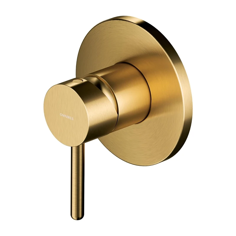 Omnires Y1245GLB Bathroom Shower tap which is Mount Under The Plaster Y-Brushed gold-Y1245GLB, Gold