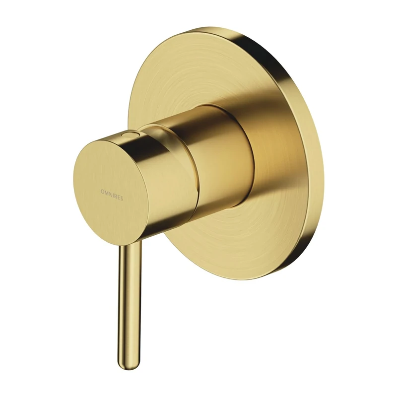 Omnires Y1245BSB Bathroom Shower tap which is Mount Under The Plaster Y-Brushed brass-Y1245BSB, Brass