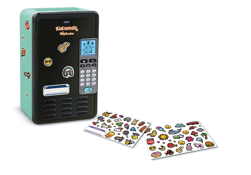 VTech KidiSecrets Magic Locker, Interactive Safe with Secret Code, Including 3 Educational Games, Sticker for Customizing Locker, Italian Language, Batteries Included, 6-12 Years
