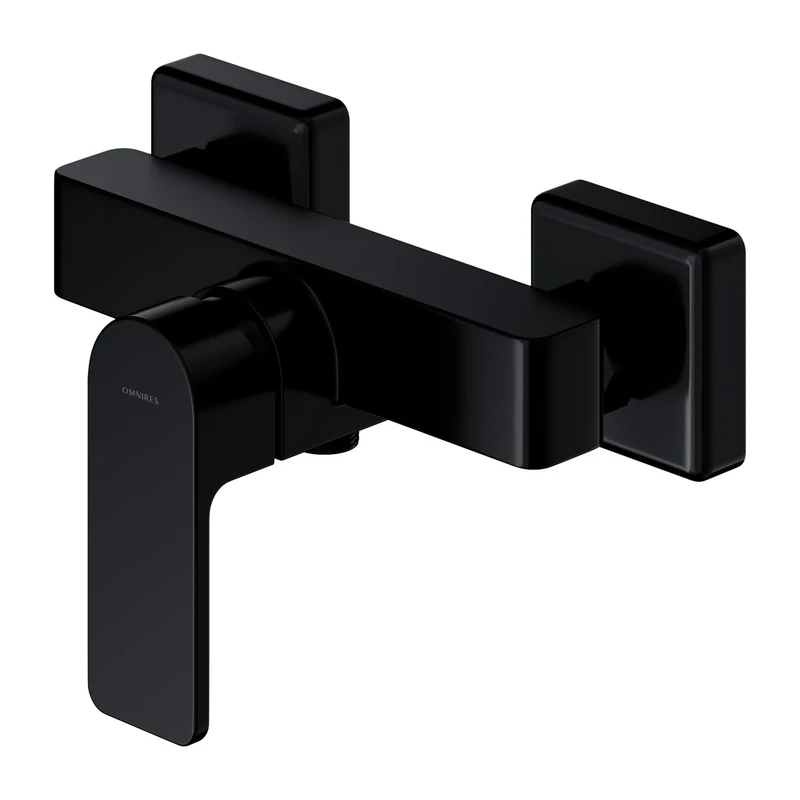 Omnires BA7840BL Bathroom Shower tap Baretti-black-BA7840BL, Black
