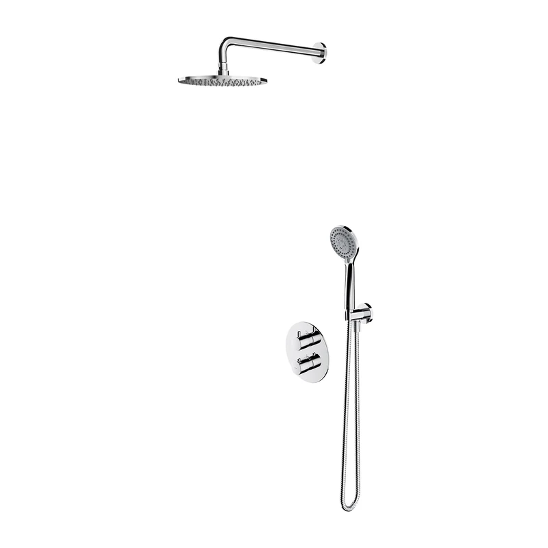 Omnires SYSYT05CR Thermostatic Shower System which is Mount Under The Plaster Y-chrome-SYSYT05CR, Grey