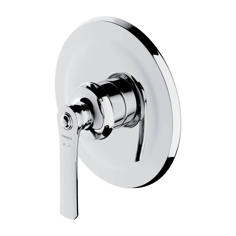 Omnires AM5245CR Armance-chrome-AM5245CR Bathroom Shower tap which is Mount Under The Plaster Armance-AM5245CR, Grey