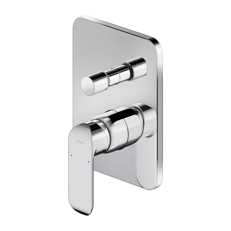 Omnires SC2335XCR Bathroom Shower and Bath tap which is Mount Under The Plaster Sacramento-chrome-SC2335XCR, Grey