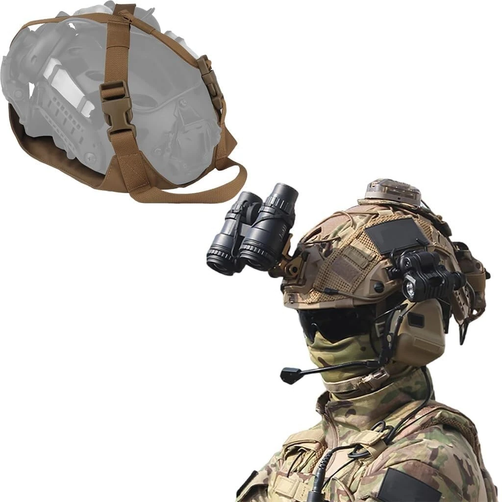 Fast Helmet Set With Tactical Headset & Goggles & Helmet Bag & Battery Pouch & Signal Light & Flashlights & Metal L4G24 And NVG Models For Airsoft Paintball CS(K)