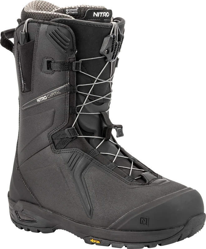 Nitro Men's Capital TLS+ Premium Snowboard Boots, Black, MP 25.0 // EU 38 2/3 // US 7