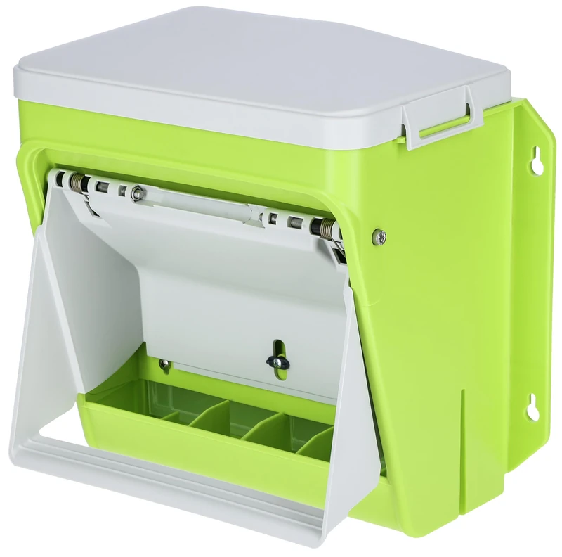 Kerbl SmartCoop 70660 Automatic Feeder with Protective Flap (with Step System, Durable Plastic)