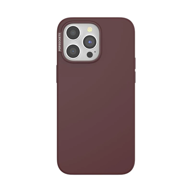 PopSockets iPhone 15 Pro Max Case Compatible with MagSafe, Phone Case for iPhone 15 Pro Max, Wireless Charging Compatible, Case Only - Oxblood