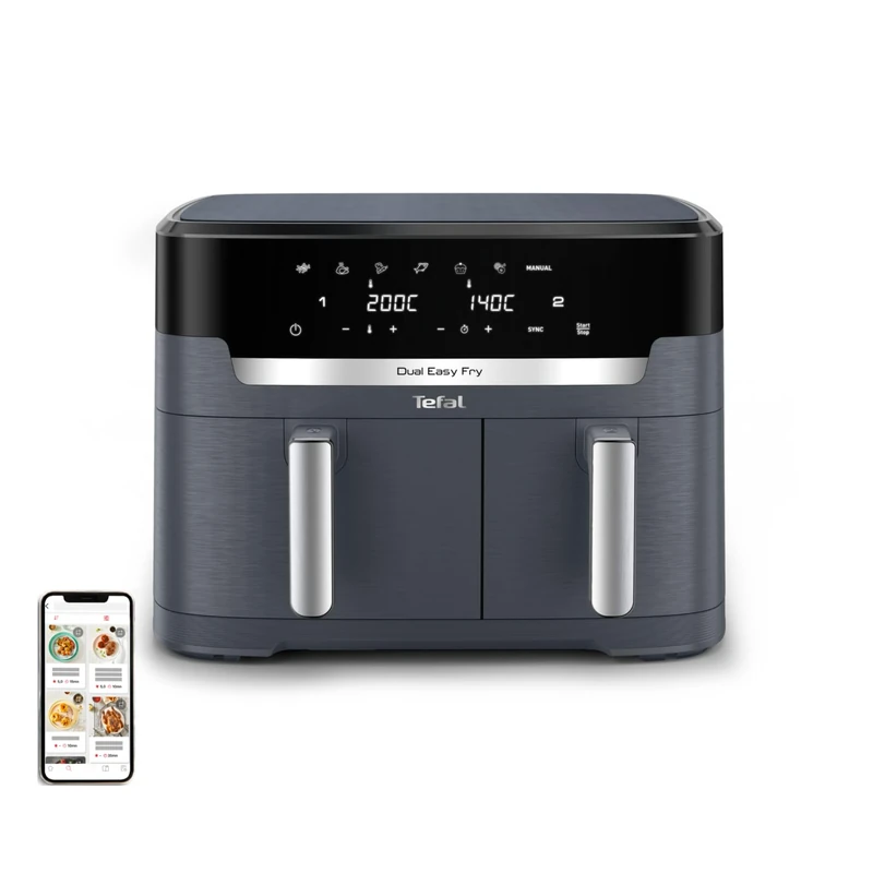 Tefal Dual Easy Fry Air Fryer 11L Double Chamber EY942BE0