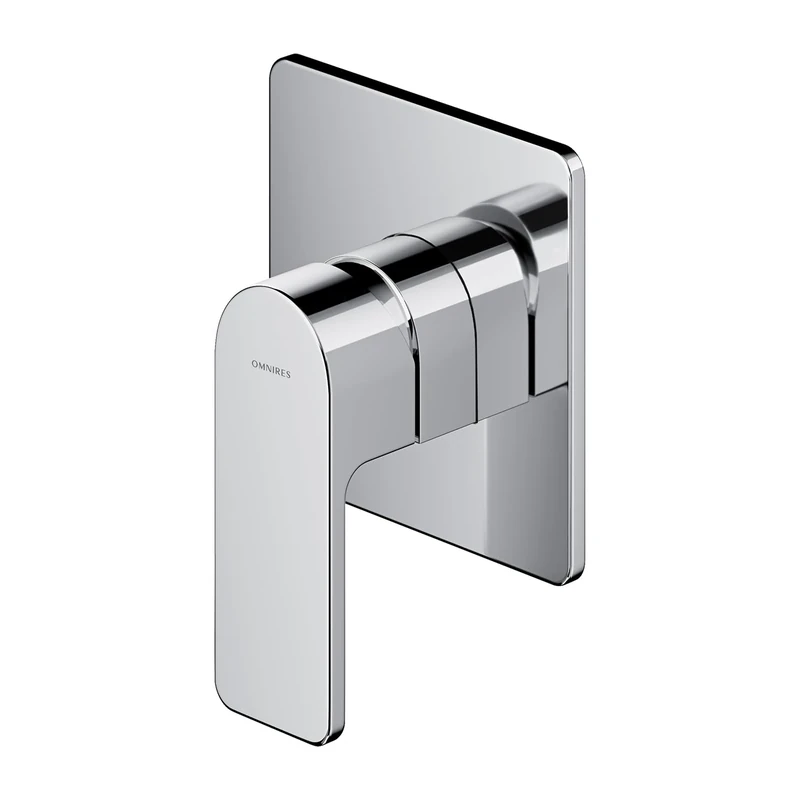 Omnires BA7845CR Bathroom Shower tap which is Mount Under The Plaster Baretti-chrome-BA7845CR, Grey