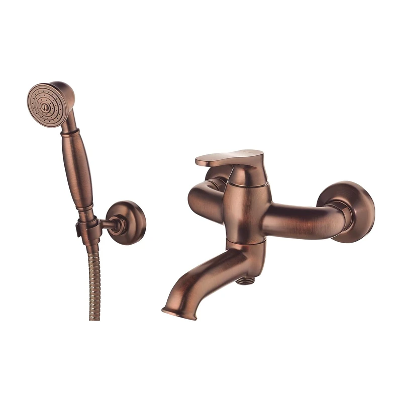 Omnires AD5131ORB Bathroom tap for Bath with Shower System Art Deco-Antique copper-AD5131OBR, Copper