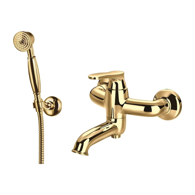 Omnires AD5131GL Bathroom tap for Bath with Shower System Art Deco-gold-AD5131GL, Gold
