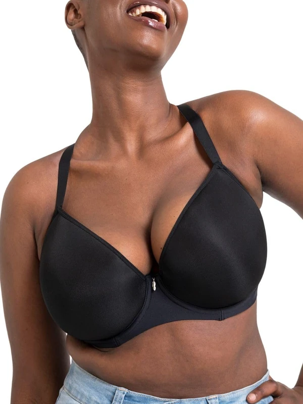 Curvy Kate Smoothie Spacer Moulded T-Shirt Plunge Bra Black 32G