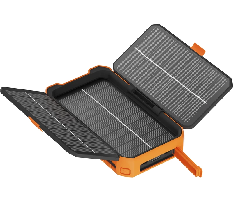 Xtorm Rugged Solar Powerbank 10,000 mAh - 20W - USB-C PD - USB-A quick charge - Outdoor Powerbank - IP65 - Orange