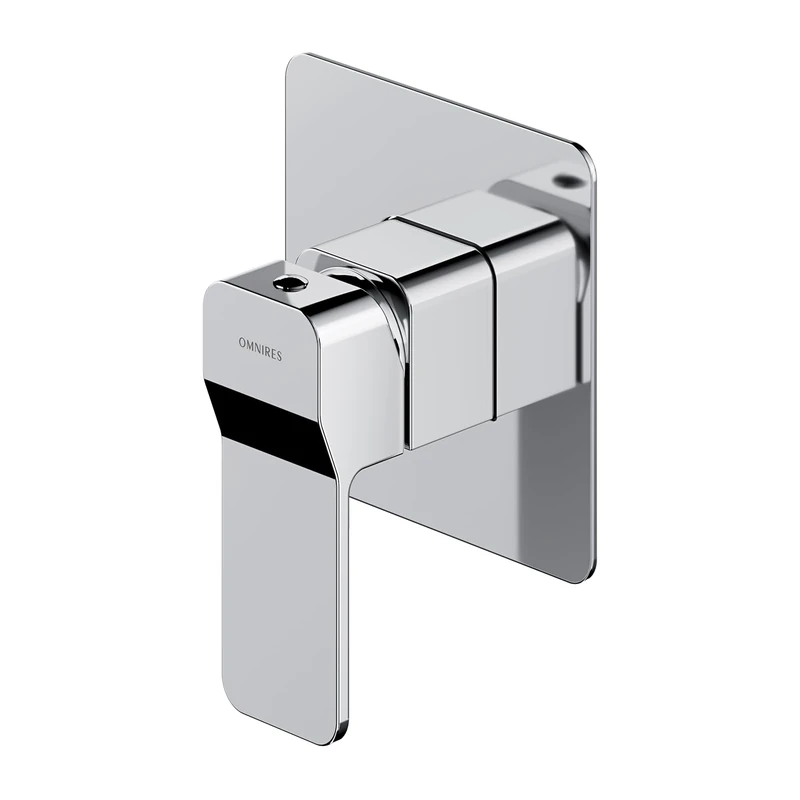 Omnires SL7745CR Bathroom Shower tap which is Mount Under The Plaster Slide-chrome-SL7745CR, Grey