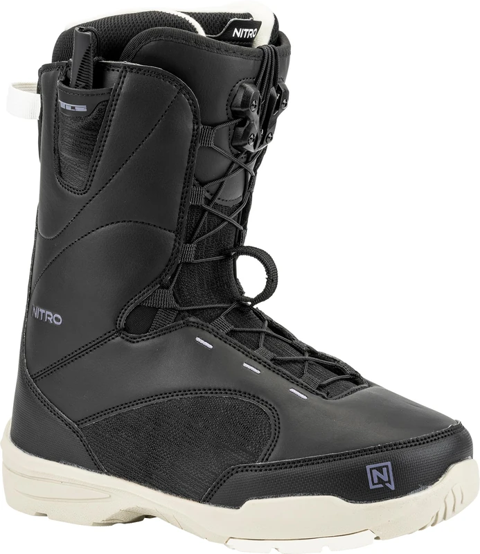 Nitro Women's Flora TLS Snowboard Boat, Black, 23.5