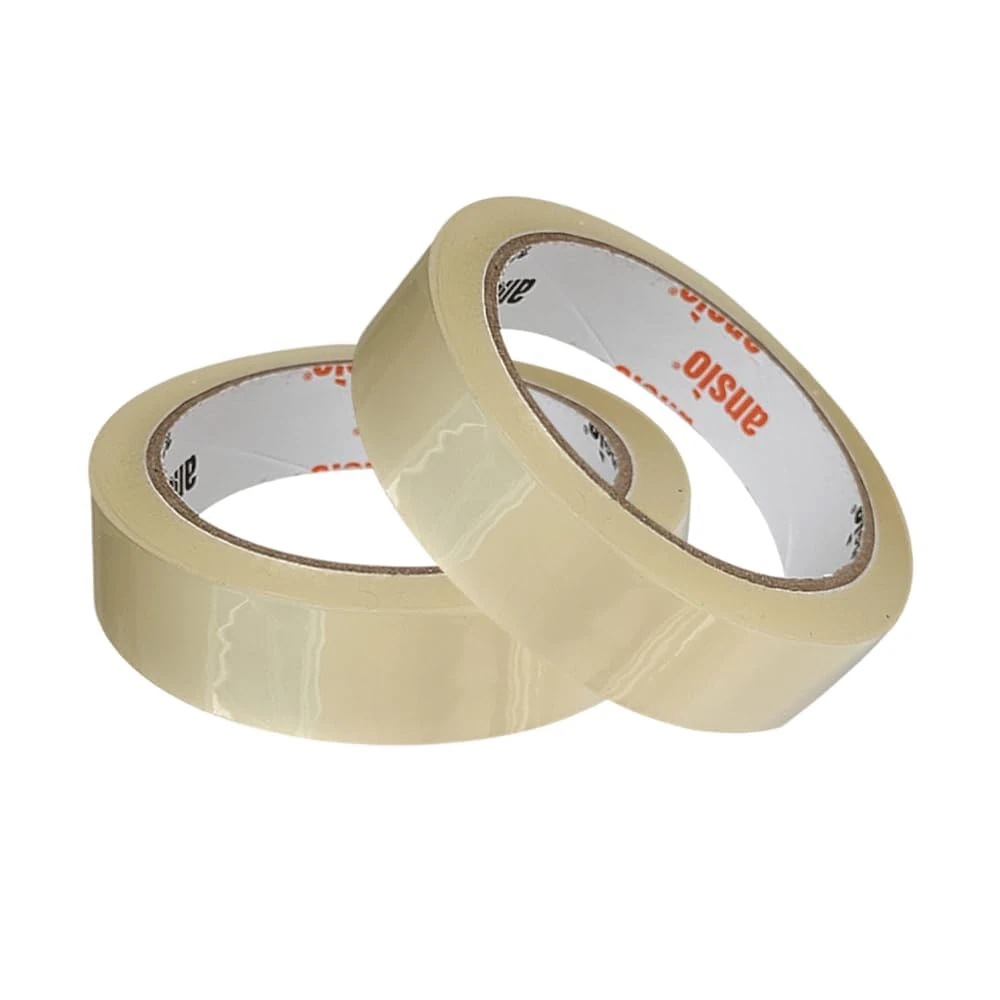 ANSIO Cellotape Clear Packing Tape 24mm x 50m - Pack of 2 Parcel Tape for Easy, Secure Packaging
