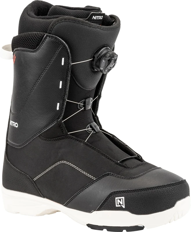 Nitro Men's Tangent Boa Snowboard Boot, Black, MP 31.5 // EU 47 1/3 // US 13.5