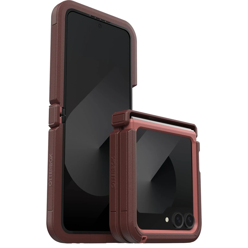 OtterBox Defender XT Case for Samsung Galaxy Z Flip7 FE/Z Flip6, Shockproof, Drop proof, Ultra-Rugged, Protective Case, 4x Tested to Military Standard, for foldable phones, Red