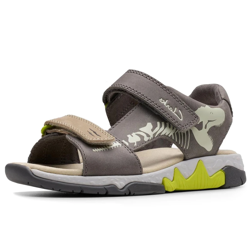 Clarks Spiney Tail K Childrens Grey, 10.5