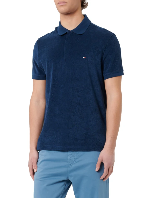Tommy Hilfiger Men's Micro Towelling Reg Polo Mw0mw30770 Micro Towelling REG Polo, Blue (Night Sky), XL