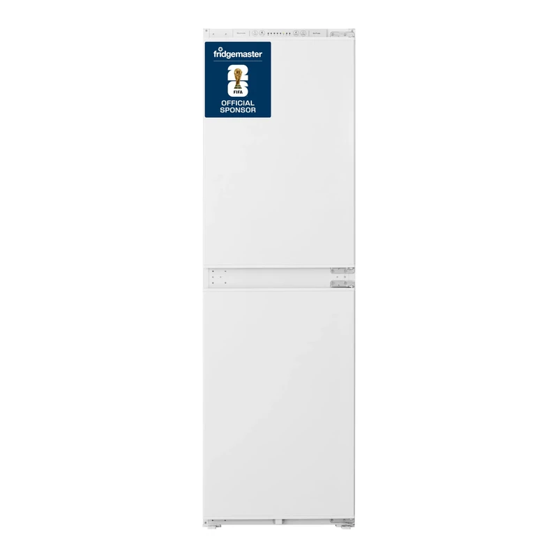 Fridgemaster MBC55224FE Built in Frost Fres Fridge Freezer, Multi Air Flow, Electronic Control, Multi Air Flow, Sliding hinge 54D x 54W x 176.8H cm, White