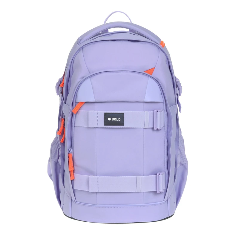 LÄSSIG School Backpack with Reflectors and Height-Adjustable Back/School Backpack Bold Lavender, lavender, Modern