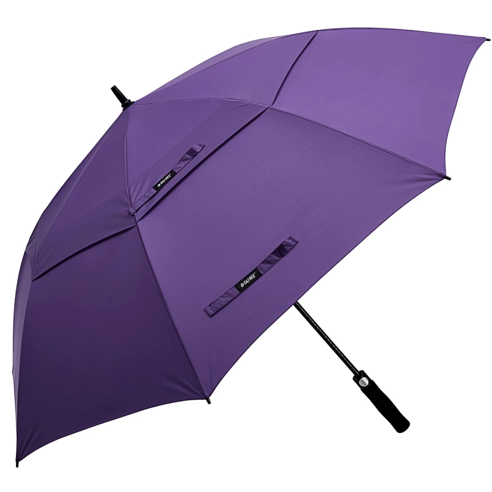 G4Free 55/63/69/72/80 Inch Golf Umbrella Windproof Double Canopy Extra Large Oversize Automatic Open Waterproof Umbrellas(Purple, 69 inch)