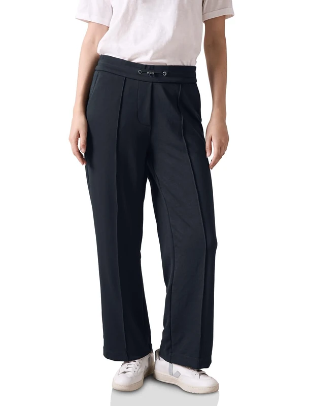 Cecil Women's B378177 Trousers in Loose fit, deep Petrol, M